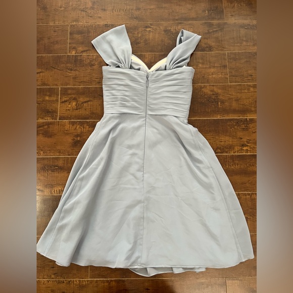 Azazie Dusty Blue Dress - Picture 7 of 8